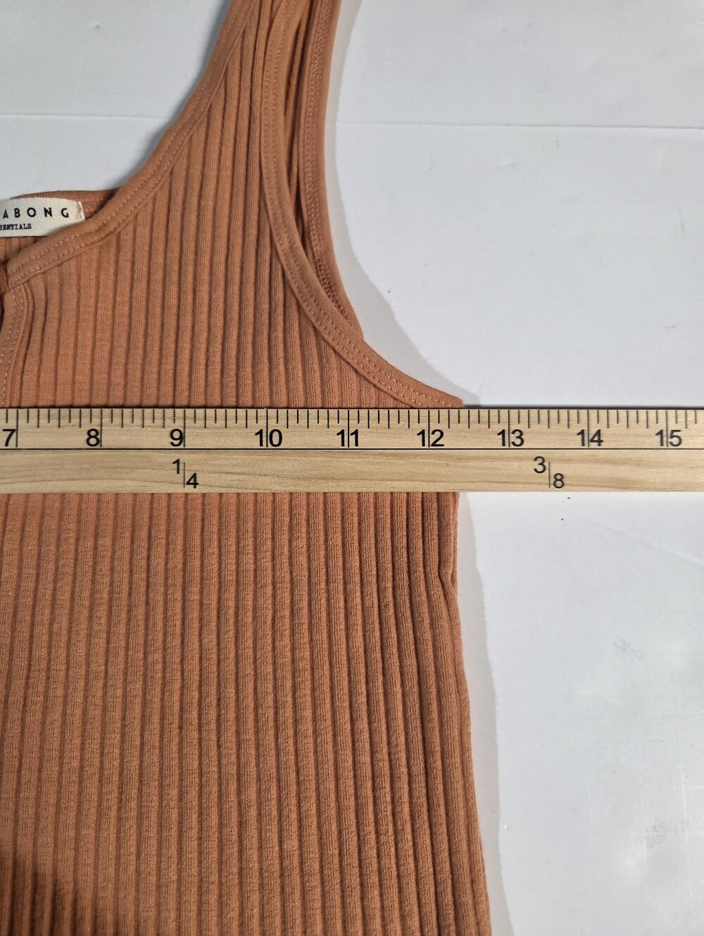 Billabong Ribbed Tank Top - Rust Orange - Picture 3 of 8